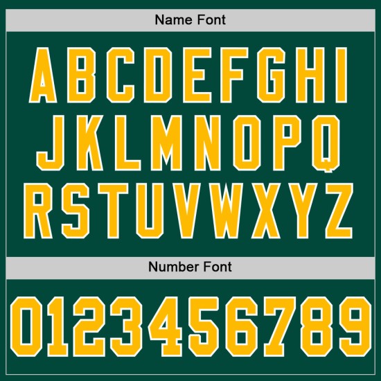 Authentischer, individuell gestalteter grüner Throwback-Fußball aus gold-weißem Mesh-Jersey Authentischer, individuell gestalteter grüner Throwback-Fußball aus gold-weißem Mesh-Jersey