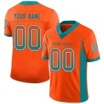 Mesh Jersey Orange Custom Aqua-Weiß Drift Fashion Fußball Mesh Jersey Orange Custom Aqua-Weiß Drift Fashion Fußball