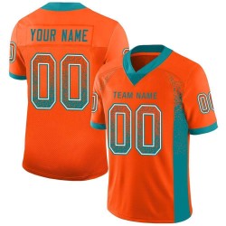 Mesh Jersey Orange Custom Aqua-Weiß Drift Fashion Fußball