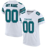 Jersey Authentic Football Teal-Schwarz Custom Mesh Weiß Jersey Authentic Football Teal-Schwarz Custom Mesh Weiß