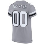 Graues authentisches weiß-schwarzes Mesh-Fußballtrikot Light Graues authentisches weiß-schwarzes Mesh-Fußballtrikot Light
