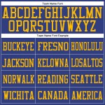 Mesh Football Royal Custom Jersey Authentic Royal-Gold Mesh Football Royal Custom Jersey Authentic Royal-Gold