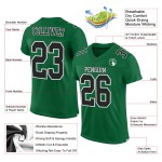 Kelly Mesh Authentic Trikot Football Grün Schwarz-Weiß Custom Kelly Mesh Authentic Trikot Football Grün Schwarz-Weiß Custom