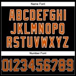 Benutzerdefiniertes authentisches schwarzes orange-weißes Texas Football-Trikot Benutzerdefiniertes authentisches schwarzes orange-weißes Texas Football-Trikot