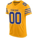 Fußball-Netztrikot Authentic Custom Gold Royal-Weiß Fußball-Netztrikot Authentic Custom Gold Royal-Weiß