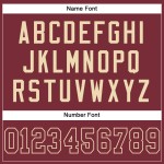 Burgunderrot-Cremefarbenes Fußballtrikot aus Mesh, Authentisch Burgunderrot-Cremefarbenes Fußballtrikot aus Mesh, Authentisch