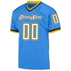 Weiß-Marineblau Authentic Jersey Mesh Throwback Football Custom Powder Blue Weiß-Marineblau Authentic Jersey Mesh Throwback Football Custom Powder Blue