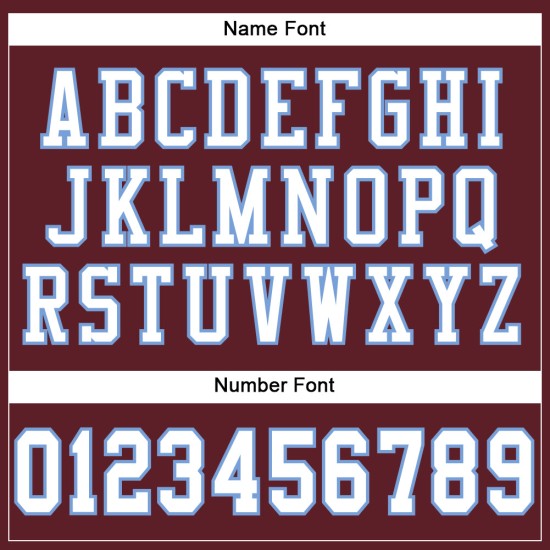 Jersey Burgund Authentic Blau Mesh Weiß-Licht Custom Fußball Jersey Burgund Authentic Blau Mesh Weiß-Licht Custom Fußball