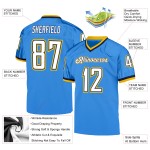 Weiß-Marineblau Authentic Jersey Mesh Throwback Football Custom Powder Blue Weiß-Marineblau Authentic Jersey Mesh Throwback Football Custom Powder Blue