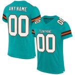 Weiß-Orange Custom Aqua Fußball Authentic Jersey Mesh Weiß-Orange Custom Aqua Fußball Authentic Jersey Mesh