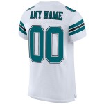 Jersey Authentic Football Teal-Schwarz Custom Mesh Weiß Jersey Authentic Football Teal-Schwarz Custom Mesh Weiß