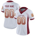 Burgund-Gold Fashion Weiß Mesh Jersey Fußball Drift Custom Burgund-Gold Fashion Weiß Mesh Jersey Fußball Drift Custom