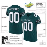 Midnight Jersey Weiß-Schwarz Grün Custom Football Mesh Authentic Midnight Jersey Weiß-Schwarz Grün Custom Football Mesh Authentic