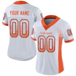 Benutzerdefiniertes Trikot Fußball Mesh Drift Orange-Navy Fashion Weiß Benutzerdefiniertes Trikot Fußball Mesh Drift Orange-Navy Fashion Weiß