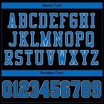 Football Panther Schwarz Authentic Mesh Blau-Weiß Custom Trikot Football Panther Schwarz Authentic Mesh Blau-Weiß Custom Trikot