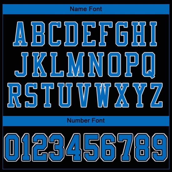 Football Panther Schwarz Authentic Mesh Blau-Weiß Custom Trikot Football Panther Schwarz Authentic Mesh Blau-Weiß Custom Trikot