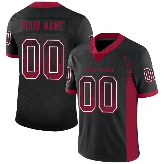 Fußballtrikot Cardinal-White Fashion Custom Black Drift Mesh Fußballtrikot Cardinal-White Fashion Custom Black Drift Mesh