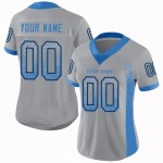 Mesh Fashion Drift Grau Helles Trikot Custom Powder Football Blau-Schwarz Mesh Fashion Drift Grau Helles Trikot Custom Powder Football Blau-Schwarz