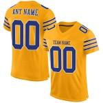 Fußball-Netztrikot Authentic Custom Gold Royal-Weiß Fußball-Netztrikot Authentic Custom Gold Royal-Weiß