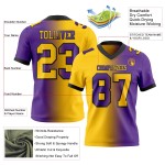 Jersey Gradient Custom Mesh Fashion Fußball Gelb-Schwarz Lila Authentic Jersey Gradient Custom Mesh Fashion Fußball Gelb-Schwarz Lila Authentic