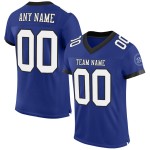 Royal Authentic Weiß-Schwarzes Mesh-Fußballtrikot, individuell anpassbar Royal Authentic Weiß-Schwarzes Mesh-Fußballtrikot, individuell anpassbar