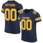 Mesh Navy Custom Gold-Light Authentic Blue Jersey Fußball Mesh Navy Custom Gold-Light Authentic Blue Jersey Fußball
