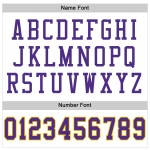 Football Weiß Lila-Gold Custom Mesh Authentic Jersey Throwback Football Weiß Lila-Gold Custom Mesh Authentic Jersey Throwback