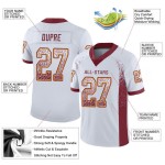 Burgund-Gold Fashion Weiß Mesh Jersey Fußball Drift Custom Burgund-Gold Fashion Weiß Mesh Jersey Fußball Drift Custom