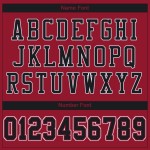 Football Custom Mesh Authentic Trikot Cardinal Schwarz-Weiß Football Custom Mesh Authentic Trikot Cardinal Schwarz-Weiß