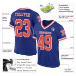 Football Royal Trikot Throwback Orange-Weiß Mesh Custom Authentic Football Royal Trikot Throwback Orange-Weiß Mesh Custom Authentic