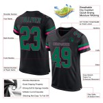 Fußball Custom Trikot Kelly Schwarz Authentic Mesh Grün-Pink Fußball Custom Trikot Kelly Schwarz Authentic Mesh Grün-Pink