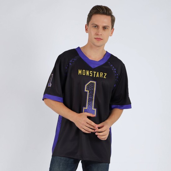 Fußballtrikot Fashion Custom Lila-Altgold Mesh Drift Schwarz Fußballtrikot Fashion Custom Lila-Altgold Mesh Drift Schwarz
