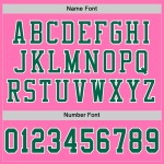 Grün-Weiß Mesh Authentic Pink Kelly Custom Jersey Football Grün-Weiß Mesh Authentic Pink Kelly Custom Jersey Football