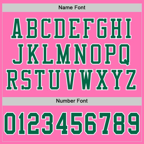 Grün-Weiß Mesh Authentic Pink Kelly Custom Jersey Football Grün-Weiß Mesh Authentic Pink Kelly Custom Jersey Football