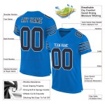 Mesh-Trikot Authentic Custom Panther Blau Marine-Weiß Fußball Mesh-Trikot Authentic Custom Panther Blau Marine-Weiß Fußball