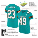 Weiß-Orange Custom Aqua Fußball Authentic Jersey Mesh Weiß-Orange Custom Aqua Fußball Authentic Jersey Mesh