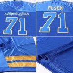 Mesh Football Royal Custom Jersey Authentic Royal-Gold Mesh Football Royal Custom Jersey Authentic Royal-Gold
