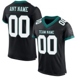 Football Mesh Authentic Custom Schwarz Weiß-Mitternachtstrikot Grün Football Mesh Authentic Custom Schwarz Weiß-Mitternachtstrikot Grün