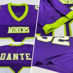 Custom Authentic Trikot Football Mesh Weiß-Neon Lila Grün Custom Authentic Trikot Football Mesh Weiß-Neon Lila Grün