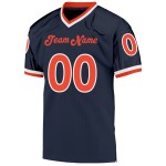 Navy Mesh Orange-Weiß Fußballtrikot Authentic Throwback Custom Navy Mesh Orange-Weiß Fußballtrikot Authentic Throwback Custom