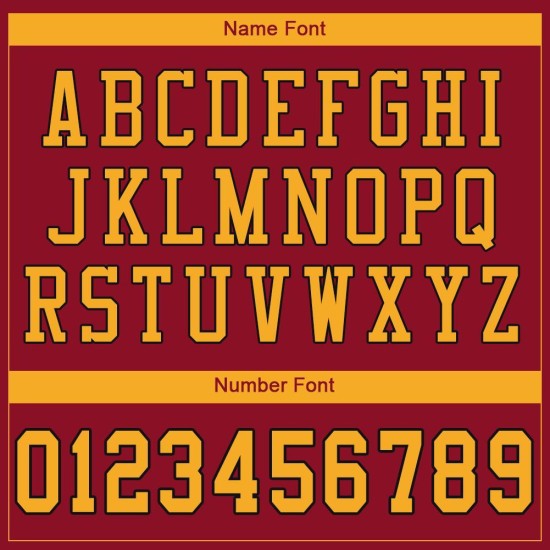 Gold-Schwarzes Cardinal Football-Trikot, individuell gestaltetes authentisches Mesh Gold-Schwarzes Cardinal Football-Trikot, individuell gestaltetes authentisches Mesh