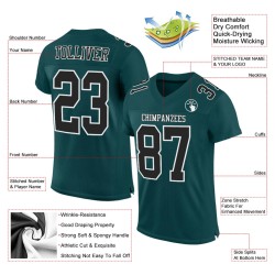 Schwarz-Weiß Mesh Fußball Authentic Jersey Custom Green Midnight Schwarz-Weiß Mesh Fußball Authentic Jersey Custom Green Midnight