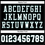 Football Mesh Authentic Custom Schwarz Weiß-Mitternachtstrikot Grün Football Mesh Authentic Custom Schwarz Weiß-Mitternachtstrikot Grün