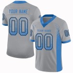 Mesh Fashion Drift Grau Helles Trikot Custom Powder Football Blau-Schwarz Mesh Fashion Drift Grau Helles Trikot Custom Powder Football Blau-Schwarz