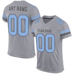 Fußballtrikot Mesh Grau Grau Custom Blau-Stahl Authentic Light Fußballtrikot Mesh Grau Grau Custom Blau-Stahl Authentic Light