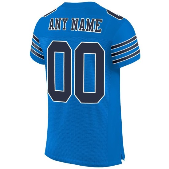 Mesh-Trikot Authentic Custom Panther Blau Marine-Weiß Fußball Mesh-Trikot Authentic Custom Panther Blau Marine-Weiß Fußball