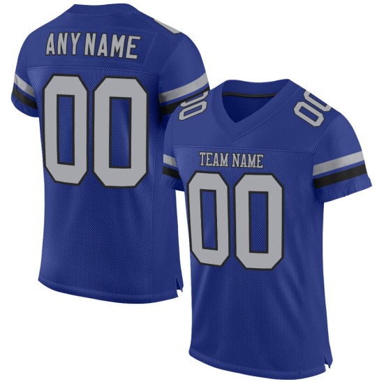 Royal Football Mesh Grau-Schwarz Authentic Trikot Custom Royal Football Mesh Grau-Schwarz Authentic Trikot Custom