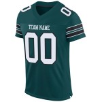Midnight Jersey Weiß-Schwarz Grün Custom Football Mesh Authentic Midnight Jersey Weiß-Schwarz Grün Custom Football Mesh Authentic