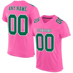 Grün-Weiß Mesh Authentic Pink Kelly Custom Jersey Football