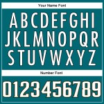 Mesh Teal Authentic Football Jersey Gold Custom Weiß-Old Mesh Teal Authentic Football Jersey Gold Custom Weiß-Old